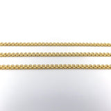 Vintage 22K Gold Flattened Double-Linked Long 28” Chain Necklace Chain Kirsten's Corner