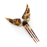 Victorian French Empire Pique Winged Hair Comb Objects of Vertu Kirsten's Corner