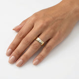 Signature 14K Gold Marquise Diamond Signet Ring ring Kirsten's Corner