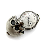 Paul Ditisheim Silver Hamlet Skull Pocket Watch Circa 1915 Watch Kirsten's Corner