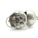 Paul Ditisheim Silver Hamlet Skull Pocket Watch Circa 1915 Watch Kirsten's Corner