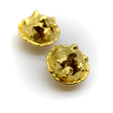 Vintage Modern Jean Mahie 22K Gold Earring Earrings Kirsten's Corner