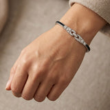 18K White Gold Diamond and Sapphire Art Deco Style Bracelet Bracelet Kirsten's Corner