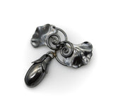 Sterling Silver Georg Jenson USA Gingko Leaf and Seedpod Brooch Brooch Kirsten's Corner