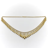 Victorian 14K Gold Graduated Fringe Necklace Necklace Kirsten's Corner