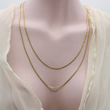 Vintage 22K Gold Flattened Double-Link Long 24.5” Chain Chain Kirsten's Corner