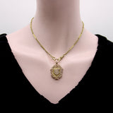 9K Gold Edwardian Sottish Pigeon Match Pendant Award Medal Pendant Kirsten's Corner Jewelry