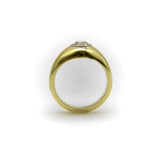 18K Gold Signature Old European Cut Diamond Rub Over Ring Ring Kirsten's Corner