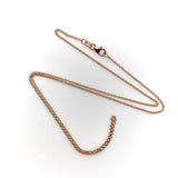 14K Rose Gold Italian Belcher Link Chain Kirsten's Corner