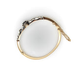 Victorian 14K Gold Diamond and Sapphire Silver Top Bracelet Bracelet Kirsten's Corner