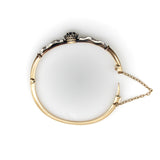 Victorian 14K Gold Diamond and Sapphire Silver Top Bracelet Bracelet Kirsten's Corner