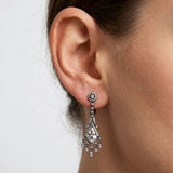 18K Gold Contemporary Quartz and Diamond Earrings jewelry Kirsten's Corner