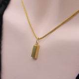 18K Gold Vintage Cartier 1/4 oz. Gold Ingot Bar Pendant pendant, Charm Kirsten's Corner