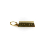 18K Gold Vintage Cartier 1/4 oz. Gold Ingot Bar Pendant pendant, Charm Kirsten's Corner