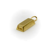 18K Gold Vintage Cartier 1/4 oz. Gold Ingot Bar Pendant pendant, Charm Kirsten's Corner