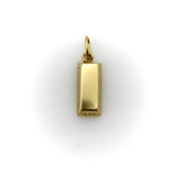18K Gold Vintage Cartier 1/4 oz. Gold Ingot Bar Pendant pendant, Charm Kirsten's Corner