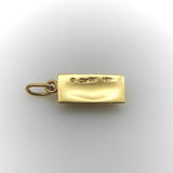 18K Gold Vintage Cartier 1/4 oz. Gold Ingot Bar Pendant pendant, Charm Kirsten's Corner