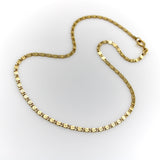 Vintage 18K Gold Italian Flattened Byzantine Link Chain Chain Kirsten's Corner
