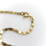 Vintage 18K Gold Italian Flattened Byzantine Link Chain Chain Kirsten's Corner