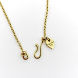 18K Gold Tibetan Mirror Pendant with Diamond and Chain by Me & Ro Kirsten's Corner