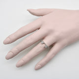 14K White Gold Contoured Wedding Band With Diamonds Ring Kirsten's Corner