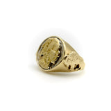 Vintage 14K Gold American Indian Portrait Buffalo Nickel Ring Rings Kirsten's Corner