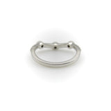 14K White Gold Diamond Curved Band Ring Kirsten's Corner