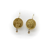 21 Karat Mexican Peso Earrings From the Turn of the 20th Century jewelry Kirsten's Corner
