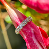 Vintage Platinum 2 Carat Diamond Eternity Band Ring Kirsten's Corner