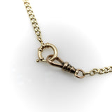 Victorian 10K Gold Curb Link with Dog Clip and Spring Ring Watch Chain Chain Kirsten's Corner