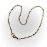 Victorian 10K Gold Curb Link with Dog Clip and Spring Ring Watch Chain Chain Kirsten's Corner