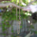 Victorian 10K Gold Curb Link with Dog Clip and Spring Ring Watch Chain Chain Kirsten's Corner