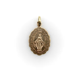 Retro 10K Gold Mary Conceived Without Sin Charm Pendant, Charm Kirsten's Corner
