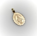 Retro 10K Gold Mary Conceived Without Sin Charm Pendant, Charm Kirsten's Corner