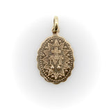 Retro 10K Gold Mary Conceived Without Sin Charm Pendant, Charm Kirsten's Corner