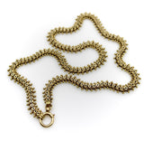 Victorian 18K Gold Fancy Link Collar Chain with Stars Kirsten's Corner