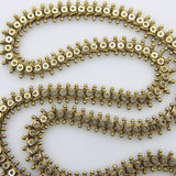 Victorian 18K Gold Fancy Link Collar Chain with Stars Kirsten's Corner