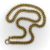 Victorian 18K Gold Fancy Link Collar Chain with Stars Kirsten's Corner