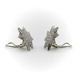 Oscar Heyman Platinum Pave Diamond Star Earrings Oscar Heyman
