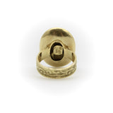 Vintage 18K Gold Greek Honey Bee Signet Ring Kirsten's Corner