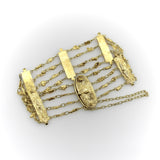 Edwardian 22K and 14K Gold Alaskan Gold Rush Nugget Bracelet Kirsten's Corner