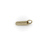 Tiny 14K Gold Razor Blade Charm Charm Kirsten's Corner