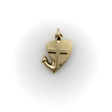 Vintage 14K Anchor, Heart, and Cross Love Hope, Faith Charm Kirsten's Corner