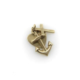 Vintage 14K Anchor, Heart, and Cross Love Hope, Faith Charm Kirsten's Corner