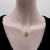 Victorian 18K Gold Hand Engraved Ave Maria Lion Pendant Charm Kirsten's Corner