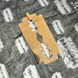 18K Gold Dinh Van Lame de Rasoir or Razor Blade Pendant pendant, Charm Kirsten's Corner