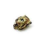 Victorian 14K Gold Enameled Tiger Pendant with Diamonds Kirsten's Corner