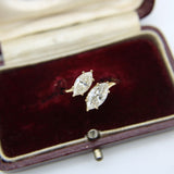 Vintage 18K Gold Marquise Diamond Bypass Ring Kirsten's Corner