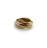 18K Gold Les Must de Cartier Tri-Color Trinity Ring Cartier