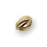 18K Gold Les Must de Cartier Tri-Color Trinity Ring Cartier
